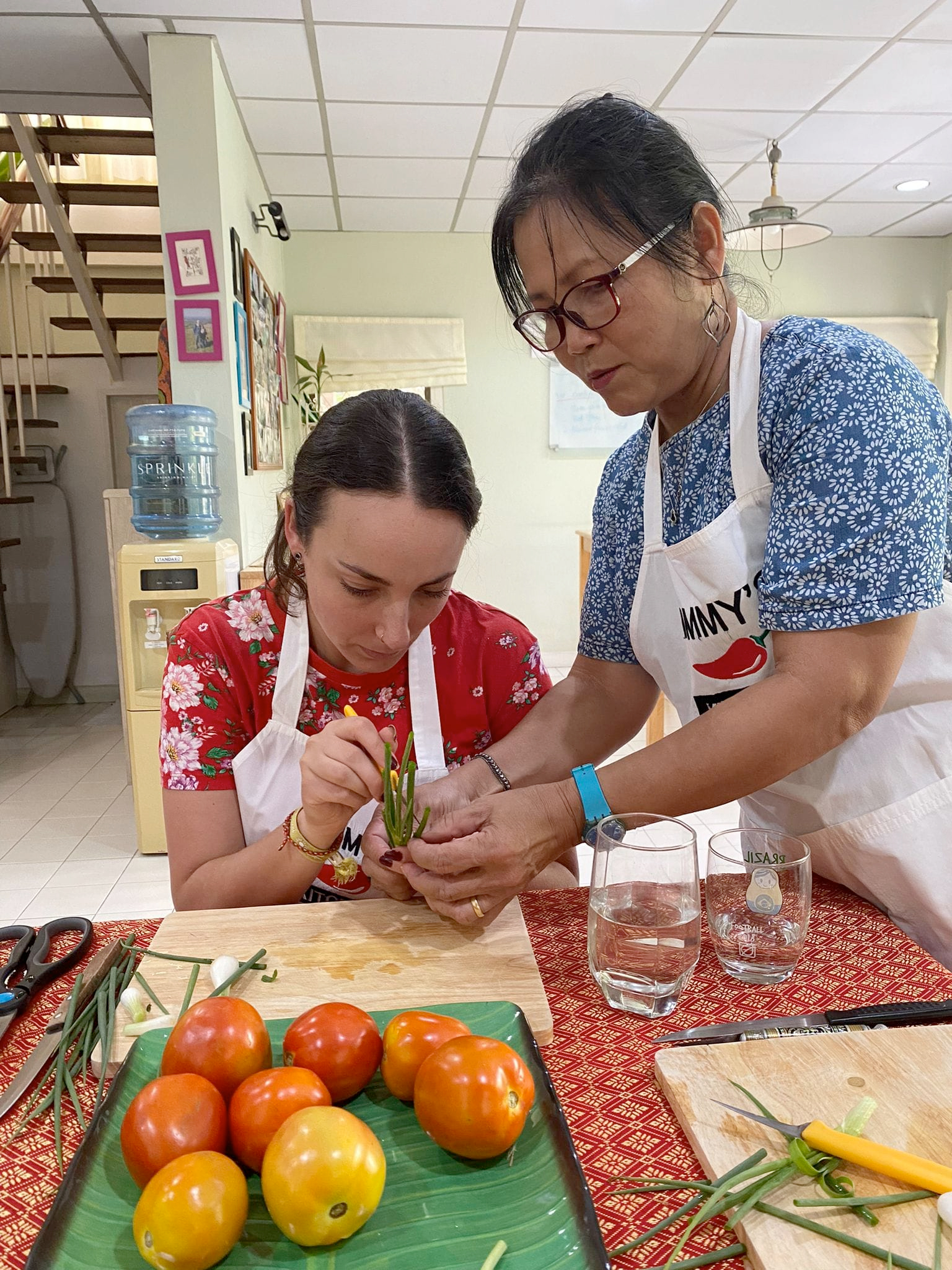 Thai fruit carving classes Bangkok Thailand